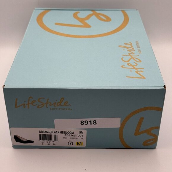 LifeStride Womens Black Heirloom Dreams Wedge Shoes Size 10M Comfort Soft System - Picture 6 of 8